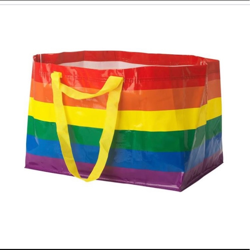 IKEA STORSTOMMA Pride Rainbow Bag Large Lot of 2